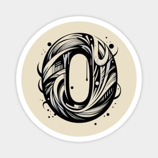 Letter O design graffity style Magnet